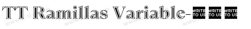 TT Ramillas Variable字体转换